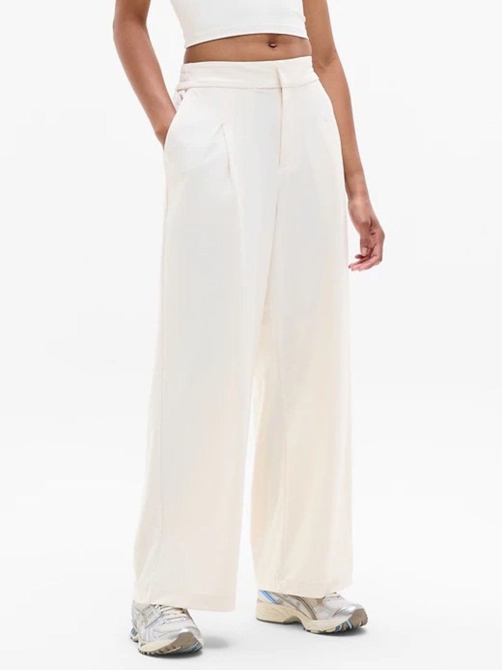 Athleta Cream Pinnacle Trouser